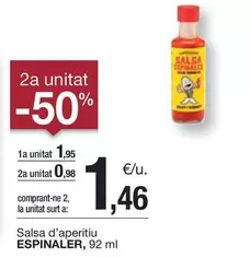 Oferta de Espinaler - Salsa D'aperitiu por 1,95€ en BonpreuEsclat