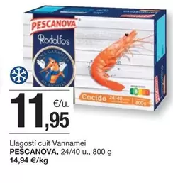 Oferta de Pescanova - Llagosti Cuit Vannamei por 11,95€ en BonpreuEsclat