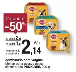 Oferta de Pedigree - Menjar Per A Gossos De Xai, Senior O Bou por 2,85€ en BonpreuEsclat