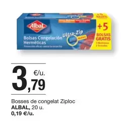 Oferta de Albal - Bosses De Congelat Ziploc por 3,79€ en BonpreuEsclat