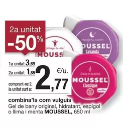 Oferta de Moussel - Gel De Bany Original, Hidratant, Espigol O Lima I Menta por 3,69€ en BonpreuEsclat