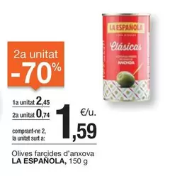 Oferta de La Española - Olives Farcides D'anxova por 2,45€ en BonpreuEsclat