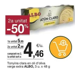 Oferta de Albo - Tonyina Clara En Oli D'oliva Verge Extra por 5,95€ en BonpreuEsclat