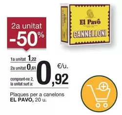 Oferta de El Pavo - Plaques Per A Canelons por 1,22€ en BonpreuEsclat