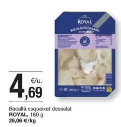 Oferta de Royal - Bacalla Esqueixat Dessalat por 4,69€ en BonpreuEsclat