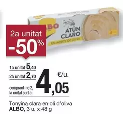 Oferta de Albo - Tonyina Clara En Oli D'oliva por 5,4€ en BonpreuEsclat