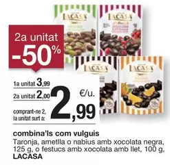 Oferta de Lacasa - Taronja O Festucs Amb Xocolata Amb Llet por 3,99€ en BonpreuEsclat