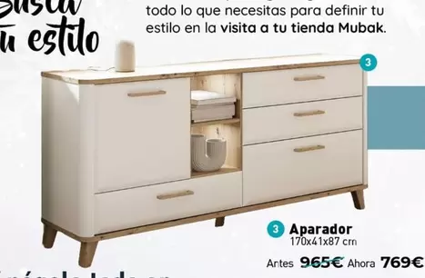 Oferta de Aparador por 769€ en Mubak