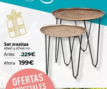 Oferta de Set Mesitas por 199€ en Mubak