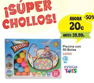 Oferta de Innova - Piscina Con 50 Bolas por 20€ en Jugueterias Innovatoys