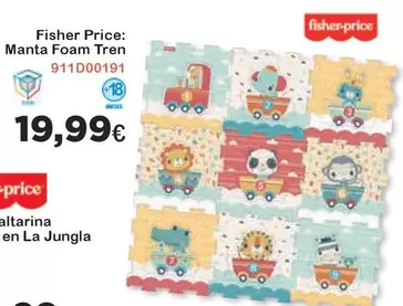 Oferta de Fisher-Price - Manta Foam Tren por 19,99€ en Jugueterias Innovatoys