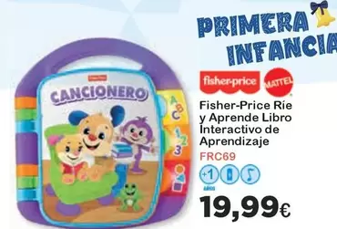 Oferta de Fisher-Price - Y Aprende Libro Interactivo De Aprendizaje Frc69 por 19,99€ en Jugueterias Innovatoys