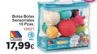 Oferta de Molto - Bolsa Bolas Sensoriales 10 Pzas por 17,99€ en Jugueterias Innovatoys