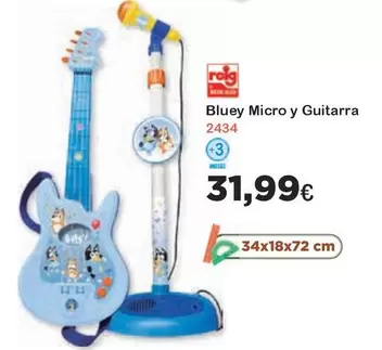 Oferta de Bluey - Micro Y Guitarra por 31,99€ en Jugueterias Innovatoys