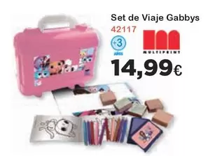 Oferta de Set De Viaje Gabbys por 14,99€ en Jugueterias Innovatoys