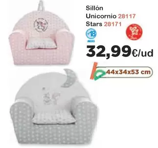 Oferta de Sillon Unicornio 28117 Stars 2817 por 32,99€ en Jugueterias Innovatoys