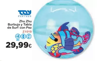 Oferta de Zhu Zhu -  Burbuja Y Tabla De Surf Con Pez por 29,99€ en Jugueterias Innovatoys