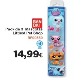 Oferta de Pack De 3 Mascotas por 14,99€ en Jugueterias Innovatoys