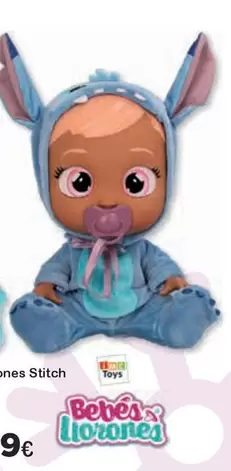 Oferta de Stitch - Bebes Llorones Stitch por 39,99€ en Jugueterias Innovatoys