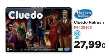 Oferta de Hasbro - Cluedo Refresh por 27,99€ en Jugueterias Innovatoys