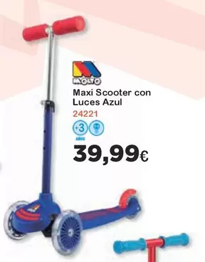 Oferta de Molto - MOTO Scooter con Luces Azul en Jugueterias Innovatoys