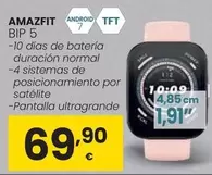 Oferta de AMAZFIT - Bip 5 por 69,9€ en Eroski