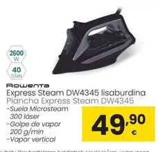 Oferta de Rowenta - Plancha Express Steam DW4345 por 49,9€ en Eroski