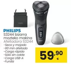 Oferta de Philips - Afeitadora S3244 por 59,9€ en Eroski