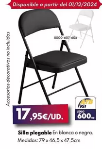 Oferta de Silla Plegable por 17,95€ en BricoCentro