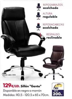 Oferta de Sillón "Gante" por 129€ en BricoCentro