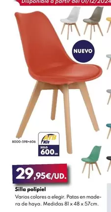 Oferta de Silla Polipiel por 29,95€ en BricoCentro