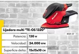 Oferta de Einhell - Lijadora Multi "TE-OS 1320" por 29,95€ en BricoCentro