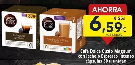 Oferta de Dolce Gusto - Cafe  Magnum Con Leche O Espresso Intenso Capsulas por 6,59€ en Froiz