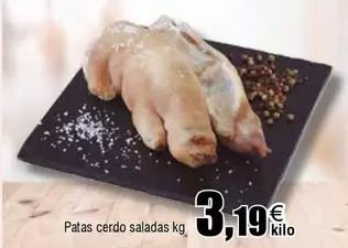 Oferta de Patas Cerdo Saladas por 3,19€ en Froiz