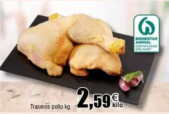 Oferta de Traseros Pollo por 2,59€ en Froiz