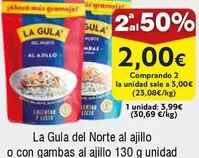 Oferta de La Gula del Norte - La Gula Del Norte Al Ajillo O Con Gambas Al Aillio por 2€ en Froiz