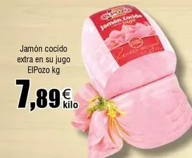 Oferta de Elpozo - Jamón Cocido Extra En Su Jugo por 7,89€ en Froiz