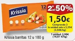 Oferta de Krissia - Barritas por 1,5€ en Froiz