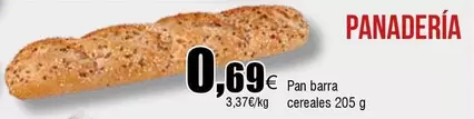 Oferta de Pan - aderia  Barra Cereales por 0,69€ en Froiz