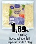 Oferta de Queso Rallado Especial Fundir por 1,69€ en Froiz