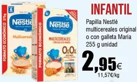 Oferta de Nestlé - Papilla Multicereales Original O Con Galleta Maria por 2,95€ en Froiz