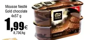 Oferta de Nestlé - Mousse  Gold Chocolate por 1,99€ en Froiz