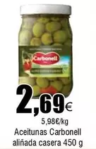 Oferta de Carbonell - Aceitunas Alinada Casera por 2,69€ en Froiz