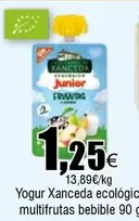 Oferta de Xanceda - Yogur Ecològic Multifrutas Bebible por 1,25€ en Froiz