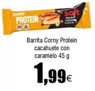 Oferta de Corny - Barrita Porny Protein Cacahuete Con Caramelo por 1,99€ en Froiz