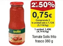 Oferta de Solís - Tomate Frito Frasco por 1,49€ en Froiz