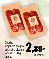 Oferta de Alejandro - Chorizo por 2,89€ en Froiz