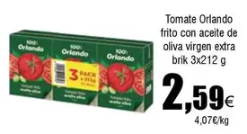 Oferta de Orlando - Tomate Frito Con Aceite De Oliva Virgen Extra por 2,59€ en Froiz