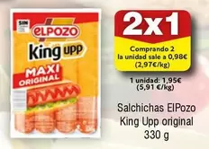 Oferta de El Pozo - Salchichas King Upp Original por 1,95€ en Froiz