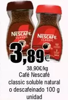 Oferta de Nescafé - Café Classic Soluble Natural O Descafeinado por 3,89€ en Froiz